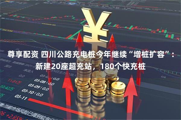 尊享配资 四川公路充电桩今年继续“增桩扩容”：新建20座超充站，180个快充桩
