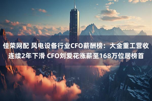 佳荣网配 风电设备行业CFO薪酬榜：大金重工营收连续2年下滑 CFO刘爱花涨薪至168万位居榜首